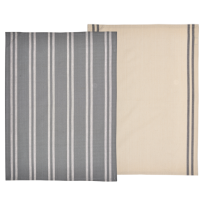 Sdahl Soft viskestykke gr/beige 2 stk. 50x70cm.