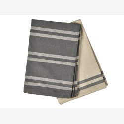 Sdahl Soft viskestykke gr/beige 2 stk. 50x70cm.