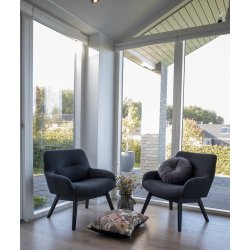 House Nordic - London Loungestol, mrkegr