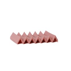 RSKOV - Zig Zag sbeskl i neopren gummi rosa 13x8cm. 