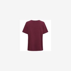 Marta Du Chateau - MdcInge Tee - Bordeaux T-shirt m. Hundeprint