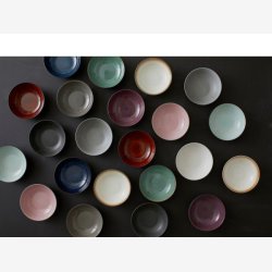 BITZ - Pastaskl Sort/Grn 20xH6cm Stentj.