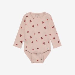Minymo - Body - Lang�rmet i rib m. Marieh�nne print