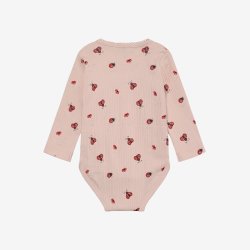 Minymo - Body - Lang�rmet i rib m. Marieh�nne print