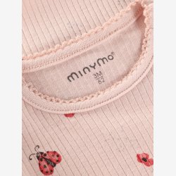 Minymo - Body - Lang�rmet i rib m. Marieh�nne print