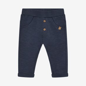 Minymo - M�rkebl� Joggingbukser i bomuldsblanding