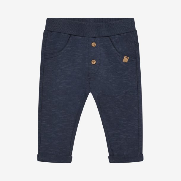 Minymo - M�rkebl� Joggingbukser i bomuldsblanding