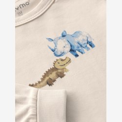 Minymo - Body - Lang�rmet m. Safari brystprint.