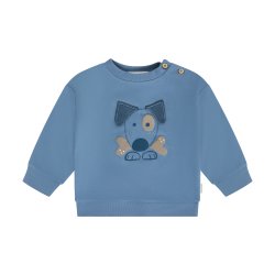 Minymo - Bluse m. Hunde Motiv - Bl� 