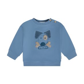 Minymo - Bluse m. Hunde Motiv - Bl� 
