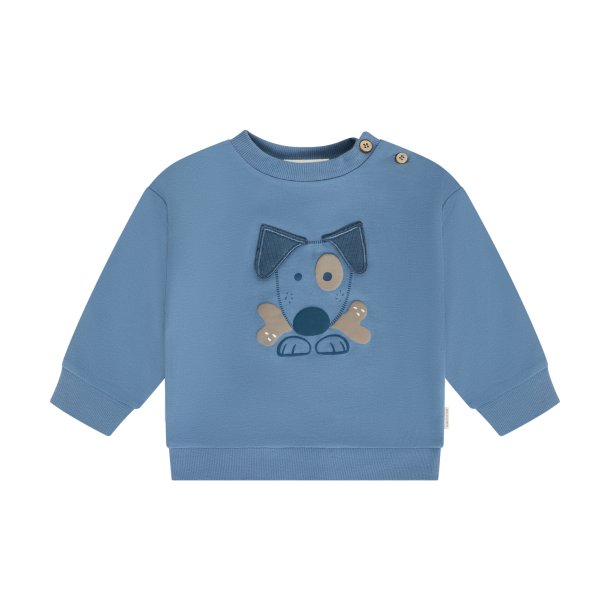 Minymo - Bluse m. Hunde Motiv - Bl� 