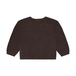 Minymo - Cardigan Strik - M�rk Brun