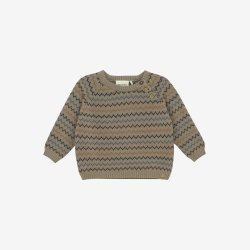 Minymo - Striktr�je m. M�nster - Brun/Stribet