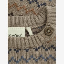 Minymo - Striktr�je m. M�nster - Brun/Stribet