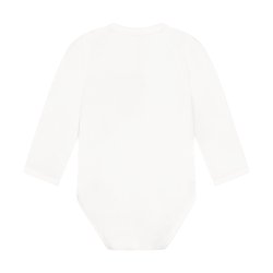 Minymo - Body m. vest-look - Hvid &amp; M�rkebl�