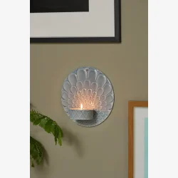 Dottir - Pipanella Harlequin stor vghngt fyrfadsstage, bl/gr