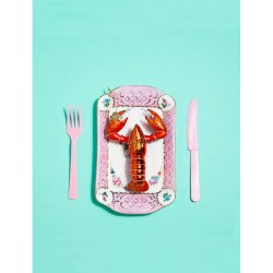 Vondels - Glaskugle rd Hummer 14 cm