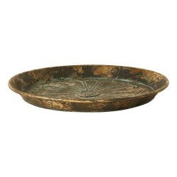 Speedtsberg - Dekorations fad m/prget mnster : 37 cm. Antik Grn