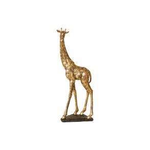 Speedtsberg - Giraf figur poly antik guld H: 46 cm.