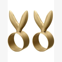 Svanefors - Servietring m/kanin�re "Messing" 2 pak. 5 cm. 