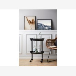 Zone Rocks Barvogn m. hjul Dia. 40 x 57 cm Black