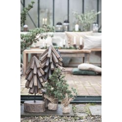 Stillenat - Kunstigt Cedertr m/jutefod H. 42cm.