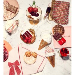 Vondels - Glaskugle Farverig Isvaffel m. Krymmel 14 cm