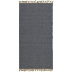 Svanefors - Gulvtppe i uld & jute gr 70x140cm.
