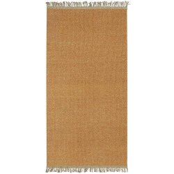 Svanefors - Gulvtppe i uld &amp; jute gul 70x140cm.
