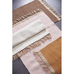 Svanefors - Gulvtppe i uld &amp; jute gul 70x140cm.