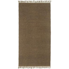 Svanefors - Gulvtppe i uld & jute brun 70x140cm.