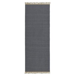 Svanefors - Gulvtppe i uld & jute gr 70x240cm.