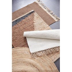 Svanefors - Gulvtppe i uld &amp; jute brun 70x240cm.