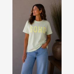 Marta Du Chateau - MdcHerdis T-Shirt "SOHO" Mint/Gul 