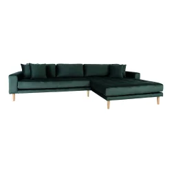 House Nordic - Lido Lounge Sofa, Mrkegrn