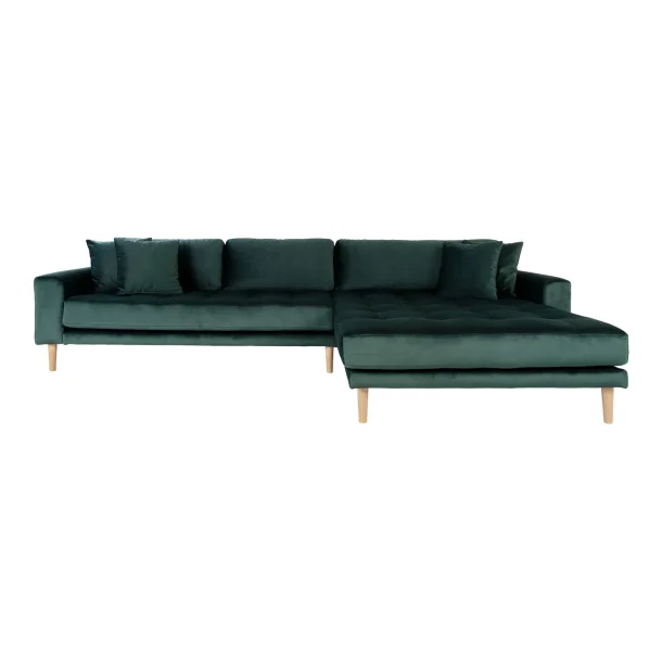 House Nordic - Lido Lounge Sofa, Mrkegrn