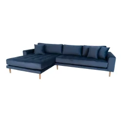 House Nordic - Lido Lounge Sofa, Mrkebl
