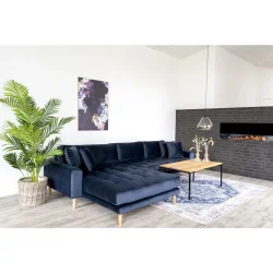 House Nordic - Lido Lounge Sofa, Mrkebl