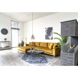 House Nordic - Lido Lounge Sofa, Sennepsgul