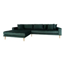 House Nordic - Lido Lounge Sofa, Mrkegrn