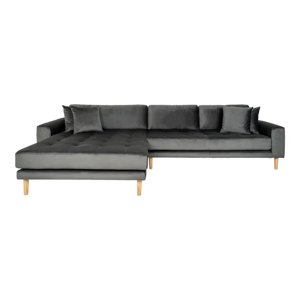 House Nordic - Lido Lounge Sofa, Mrkegr