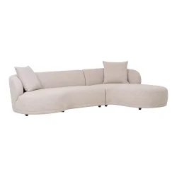 House Nordic - Kingston Lounge Sofa Lounge Sofa med 2 puder, hjrevendt, natur