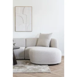 House Nordic - Kingston Lounge Sofa Lounge Sofa med 2 puder, hjrevendt, natur
