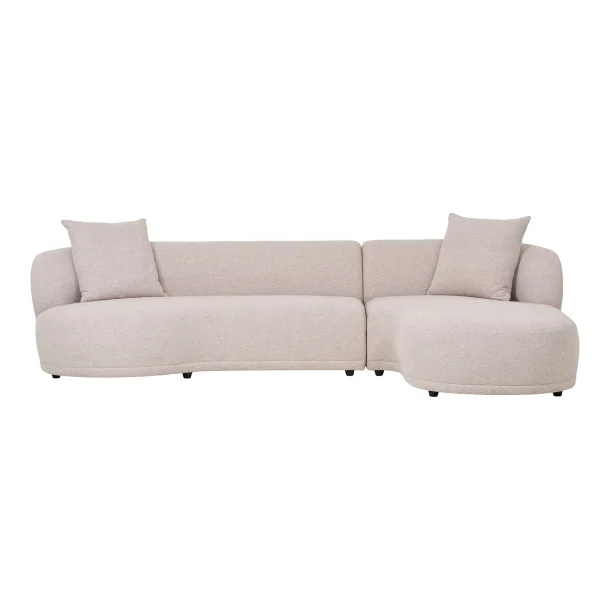 House Nordic - Kingston Lounge Sofa Lounge Sofa med 2 puder, hjrevendt, natur