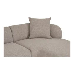 House Nordic - Kingston Lounge Sofa med 2 puder, hjrevendt, brun