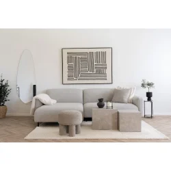 House Nordic - Salvador Loungesofa, Venstrevendt, Lysegr.