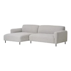 House Nordic - Salvador Loungesofa, Venstrevendt, Lysegr.
