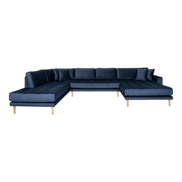 House Nordic - Lido U-Sofa ben Ende, hjrevendt mrkebl 