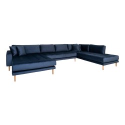 House Nordic - Lido U-Sofa ben Ende, venstrevendt mrkebl