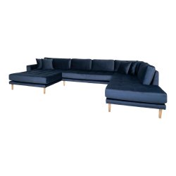 House Nordic - Lido U-Sofa ben Ende, venstrevendt mrkebl